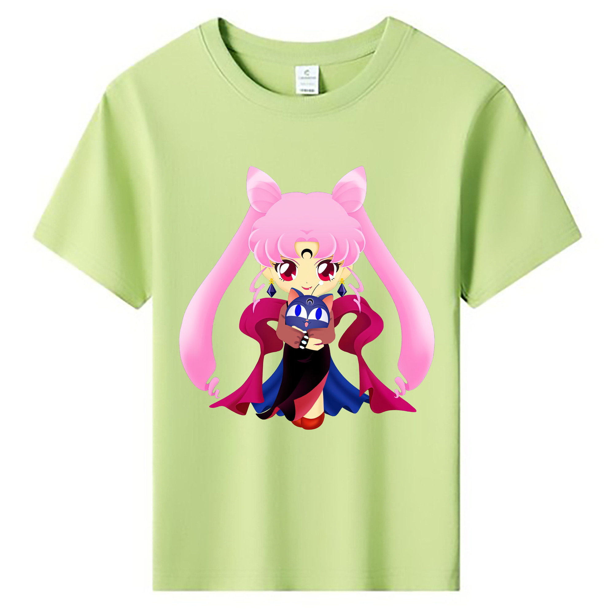 （画像用） 美少女戦士セーラームーン ちびうさ Sailor Moon Chibiusa Tsukino Usagi Small Lady Serenity 綿100％キッズTシャツ（フロントプリント）